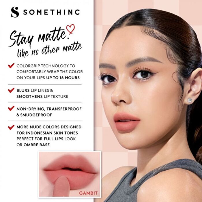 Somethinc Checkmatte Transferproof Lipstick - 15 Capture