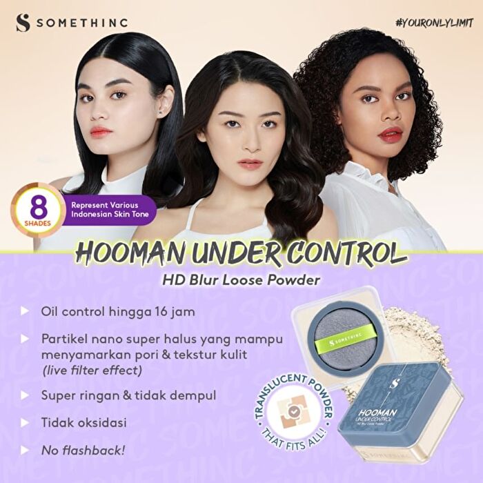 Somethinc Hooman Under Control HD Blur Loose Powder - Light