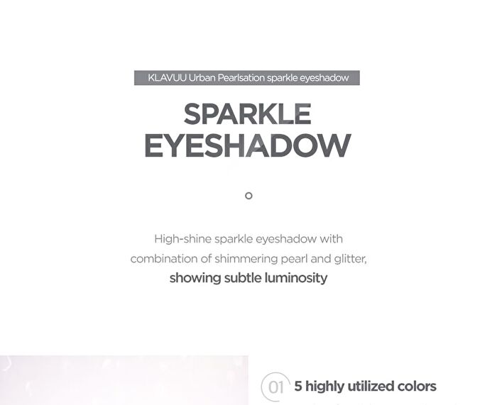 Klavuu Urban Pearlsation Sparkle Eyeshadow - 7 Colors - #SP6 Champagne Peach