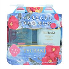 Shiseido Tsubaki Premium Cool & Repair Shampoo & Conditioner Set - 450ml x 2