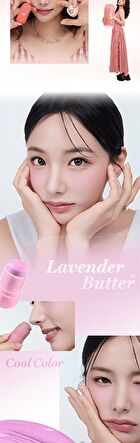 Butter Melting Stick Blusher Set - 5 Colors - #05 Lavender Butter