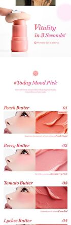 Butter Melting Stick Blusher Set - 5 Colors - #05 Lavender Butter