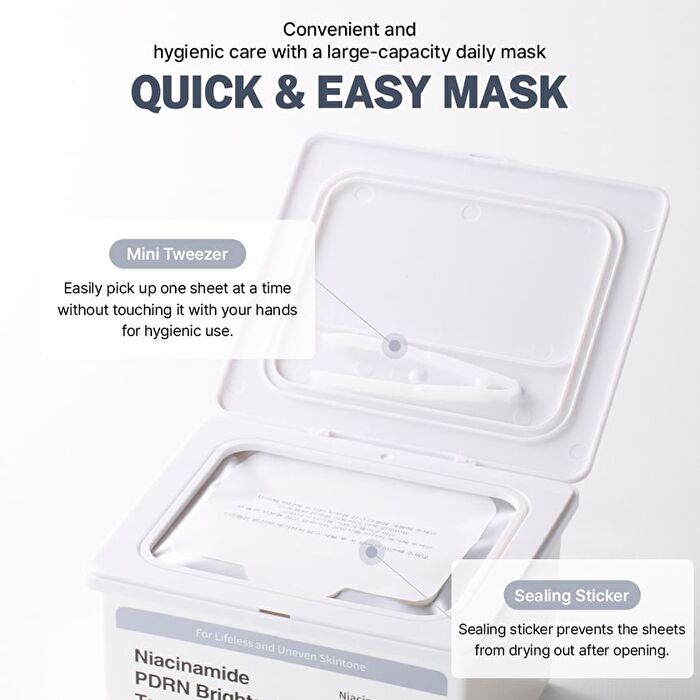 papa recipe Niacinamide PDRN Brightening Tone-Up Daily Mask - 30 sheets