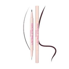 Kara Beauty Lasting Strokes Double Ended Liquid Eyeliner - 2 Colors - Black - 0.8 ml