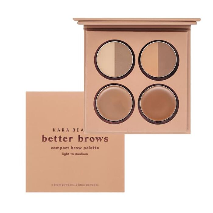 Better Brows Mini Eyebrow Palette - 2 Types - Light To Medium - 5.04g