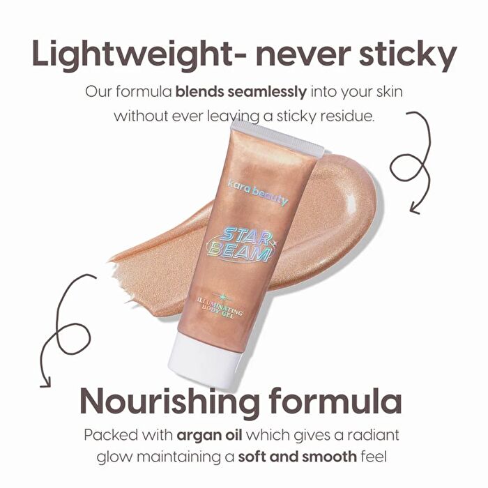 STARBEAM Illuminating Body Gel - 2 Colors - Moonbeam - 50m