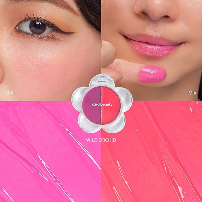 Flora Flush Lip & Cheek Cream - 3 Colors - Berry Hibiscus - 1.6g