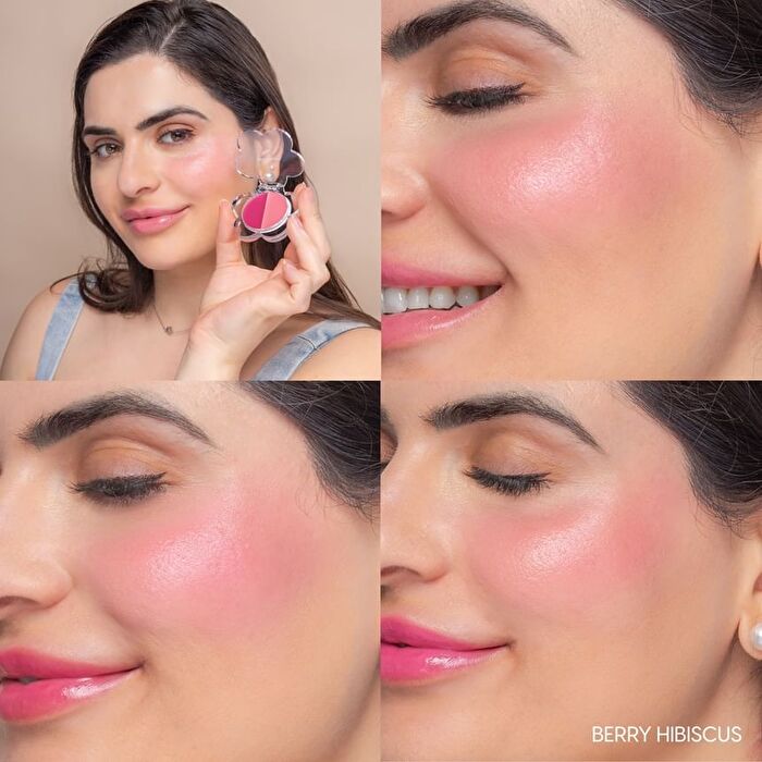 Flora Flush Lip & Cheek Cream - 3 Colors - Berry Hibiscus - 1.6g