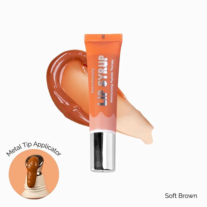 Lip Syrup Moisturizing Peptide Therapy - 4 Colors - Soft Brown - 10ml