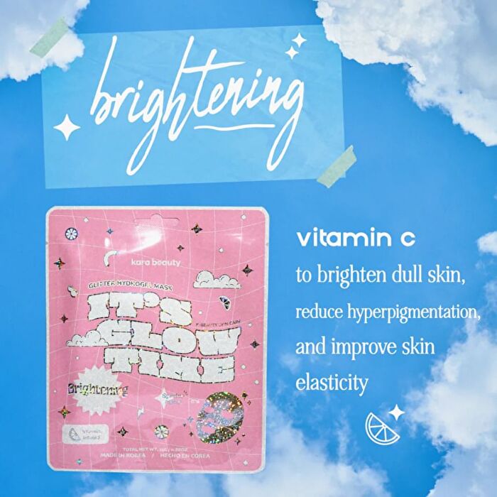 It\'s Glow Time Glitter Hydrogel Mask Sheet - 2 Types - Brightening - 25g