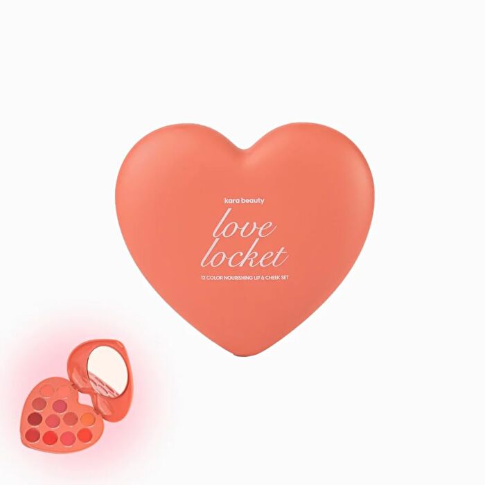 Love Locket 12 Color Lip & Cheek Palette - 7.8g