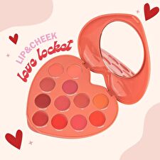 Kara Beauty Love Locket 12 Color Lip & Cheek Palette - 7.8g
