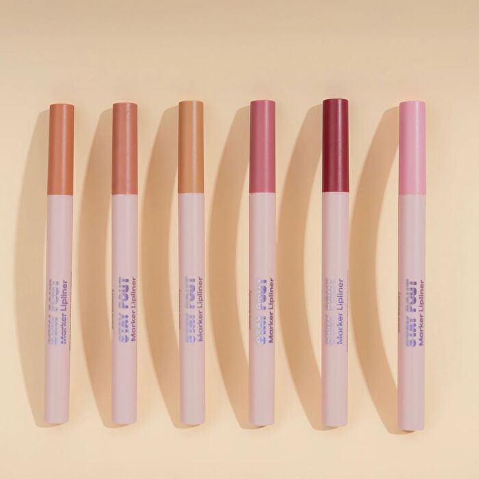 Stay Pout Marker Lipliner - 6 Colors - Spiced Chai - 0.8ml