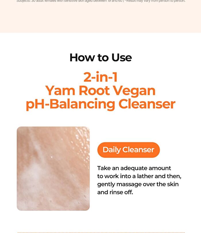 Yam Root Vegan pH-Balancing Cleanser - 120ml