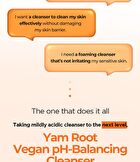 Yam Root Vegan pH-Balancing Cleanser - 120ml