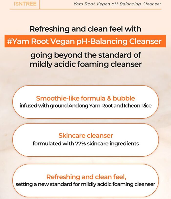 Yam Root Vegan pH-Balancing Cleanser - 120ml
