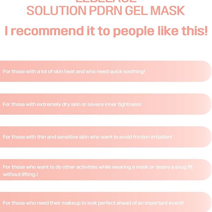 Solution Gel Mask - 6 Types - Glutathione