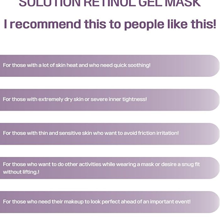 Solution Gel Mask - 6 Types - Collagen