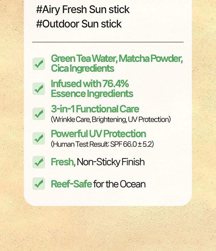 Lalarecipe Matcha Cica Sun Stick - 20g