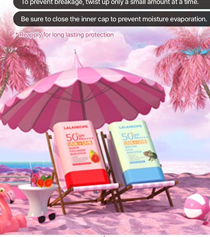 Lalarecipe Guava Collagen Sun Stick - 20g