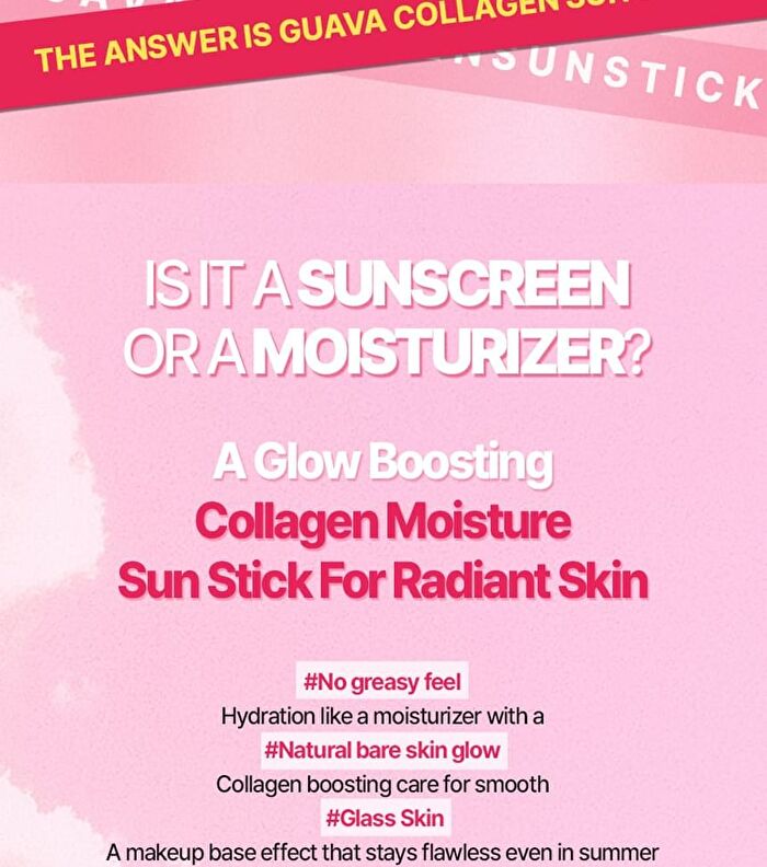 Lalarecipe Guava Collagen Sun Stick - 20g