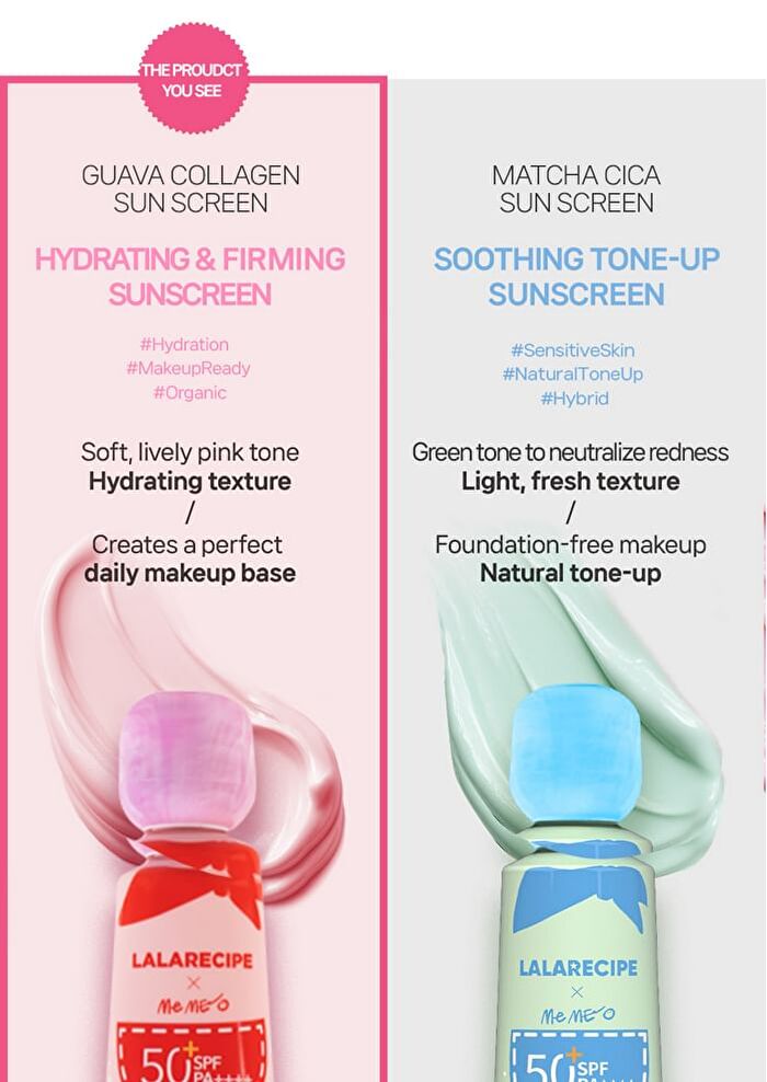 Lalarecipe Guava Collagen Sun Screen Set - 3 pcs