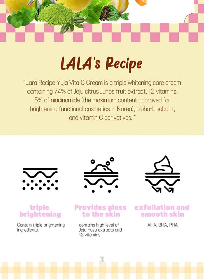 Lalarecipe Yuzu Vita-C Cream - 50ml