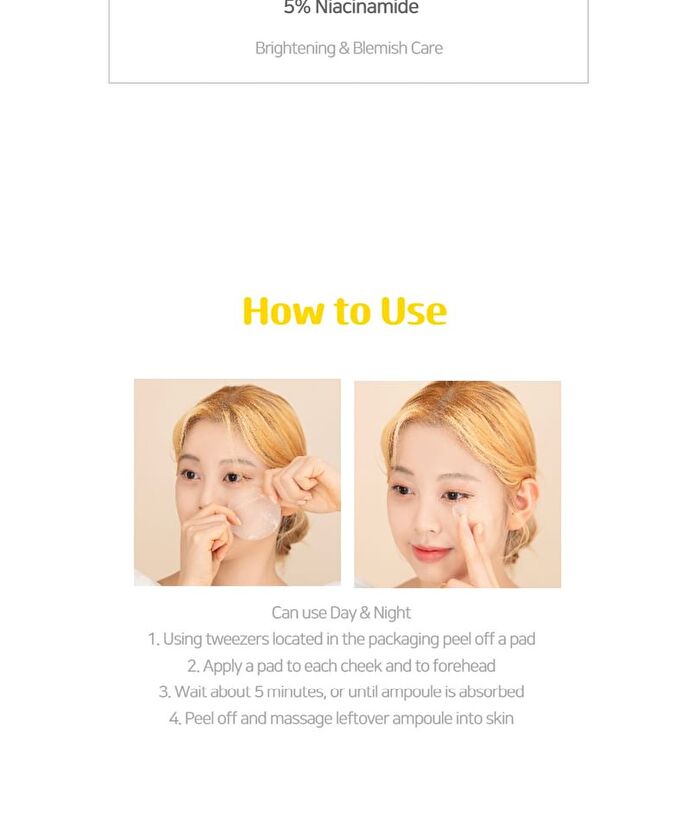 Lalarecipe Yuzu Vita C Ampoule Pad - 80 pads