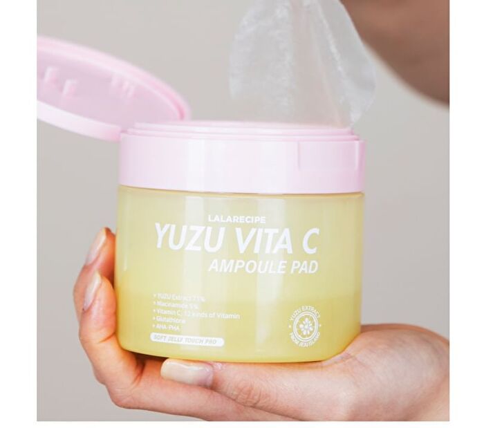 Lalarecipe Yuzu Vita C Ampoule Pad - 80 pads