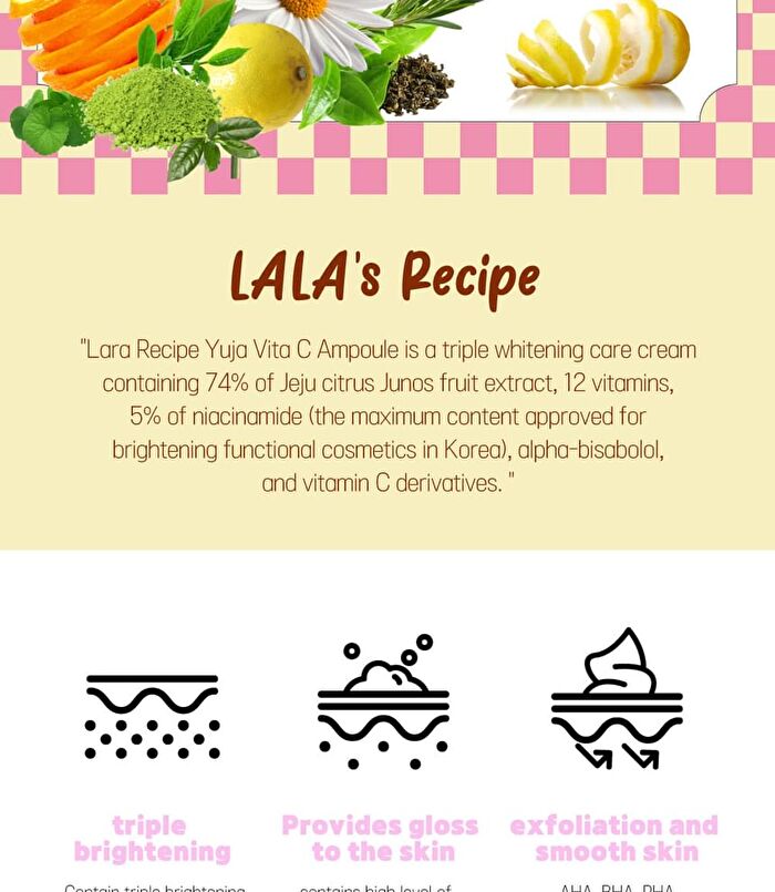 Lalarecipe Yuzu Vita-C Ampoule - 50ml