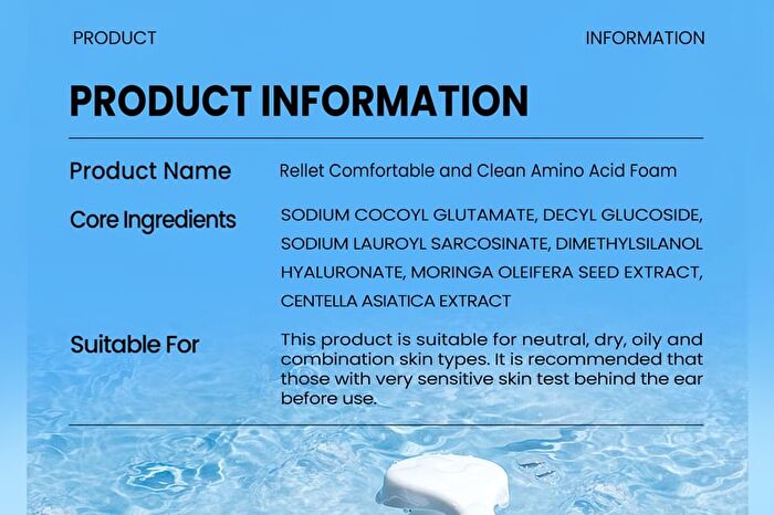 Rellet Comfortable And Clean Amino Acid Foam - 150ml