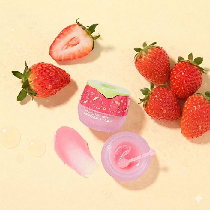 Strawberry + Honey Moisturizing Lip Balm - 2026 Version - 6g