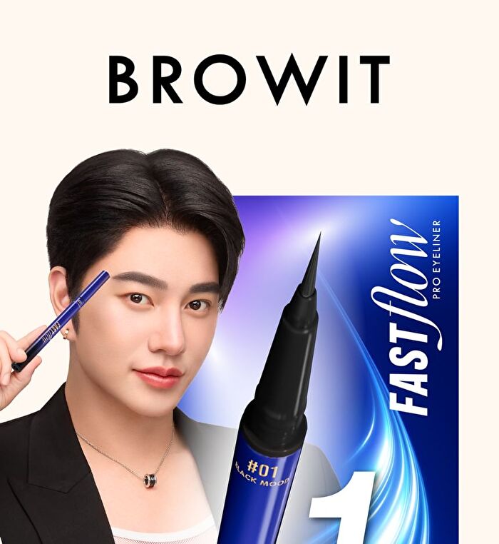 Fast Flow Pro Eyeliner - 01 Black Mood
