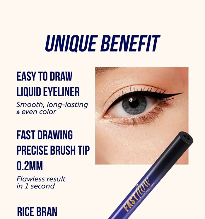 Fast Flow Pro Eyeliner - 02 Dark Coco