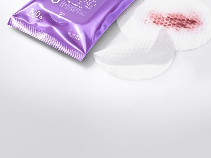 Hyaluron Lip and Eye Makeup Remover Pad - 25 pcs