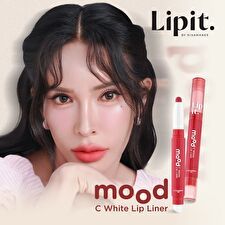 Lipit Mood C White Lip Liner - 01 Apricot Croissant