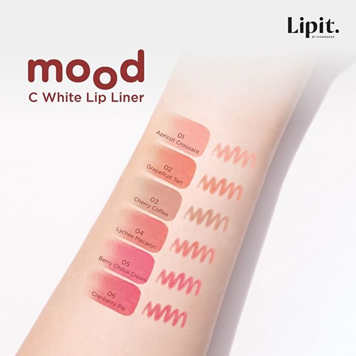 Mood C White Lip Liner - 05 Berry Choux Cream
