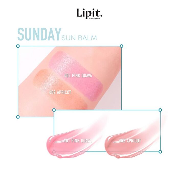 Sunday Sun Balm SPF 50+ PA++++ - 01 Pink Guava