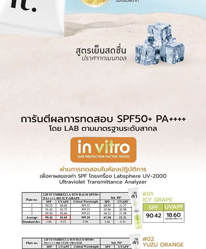 Umbrella Sun Balm SPF 50+ PA++++ - 01 Icy Grape