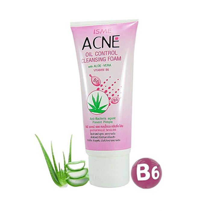 Isme Acne Oil Control Cleansing Foam with Aloe Vera & Vitamin B6 - 60g