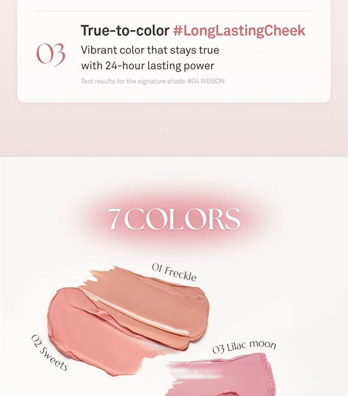 Half-Moon Cheek - 7 Colors - #04 Ribbon