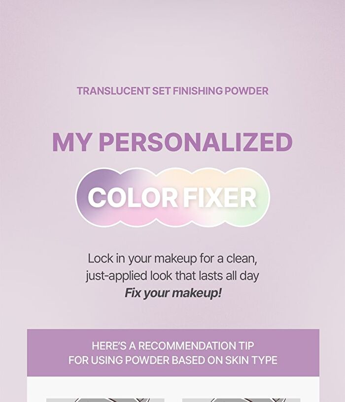 Tfit Translucent Set Finishing Powder - 8 Types - 2026 Version - #4 Lavender