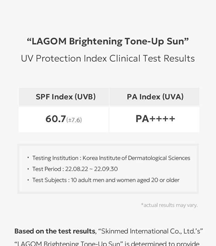 Lagom Brightening Tone Up Sun - 2026 Version - 50ml