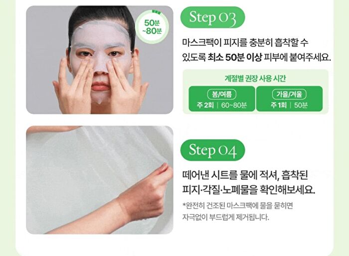 Fully Pore Peptide Sebum Out Tightening Mask Set - 17ml x 4 sheets