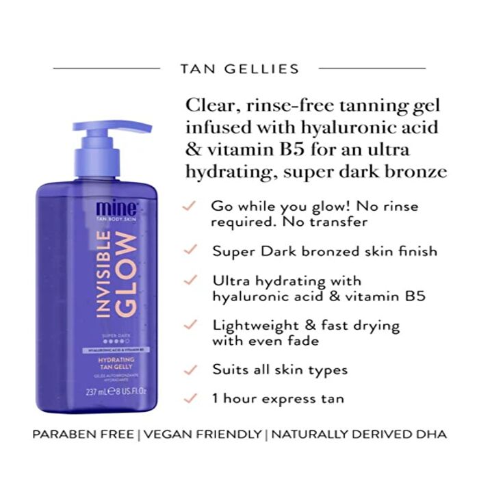 Invisible Glow Super Dark Hydrating Tan Gelly - 237ml