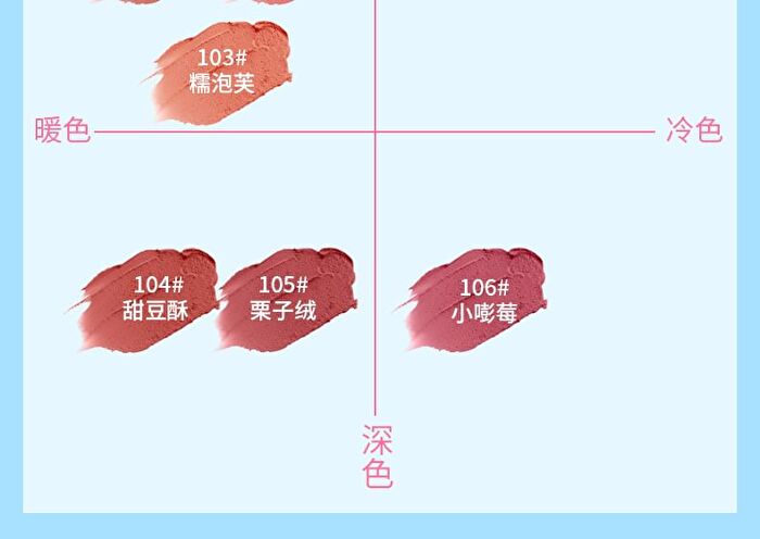 Puffy Cloud Lip And Cheek Mousse Mud - 6 Colors - 103# Sticky Puff Pastry - 5g