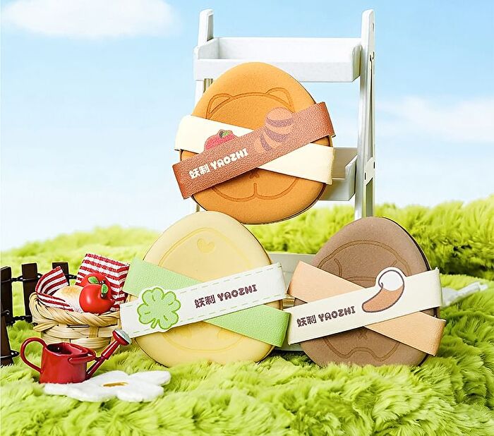 Yaozhi Butt Family Powder Puff Set - 8 Types - Set A (6pcs)