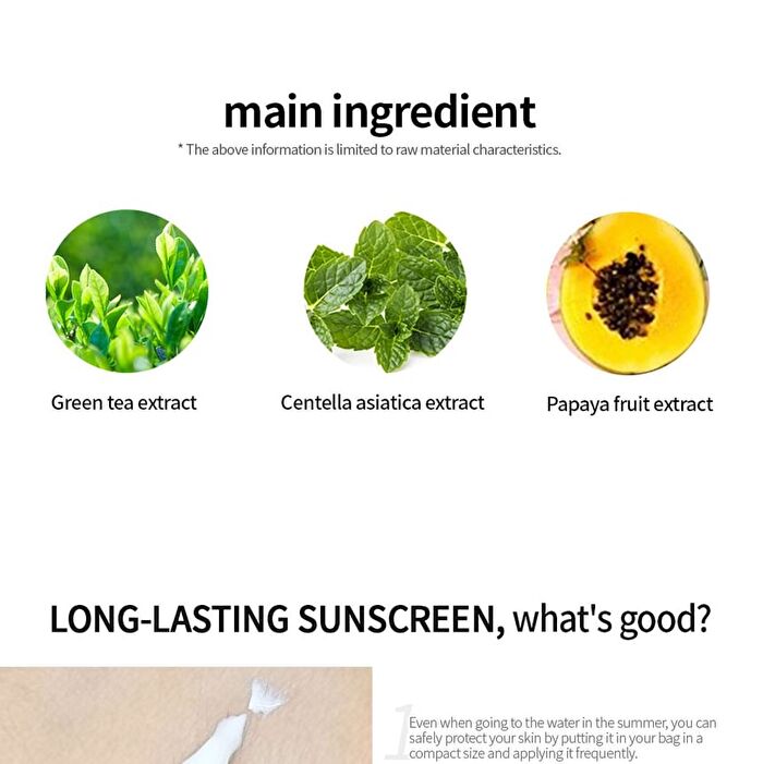 High Protection Sun Cream Sachet - 3 Types - Daily No Sebum