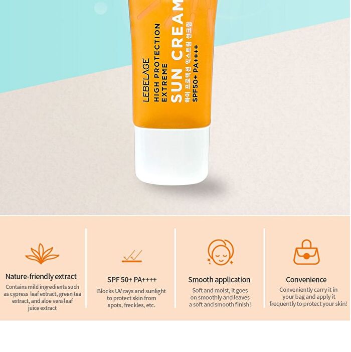 High Protection Sun Cream Sachet - 3 Types - Daily No Sebum