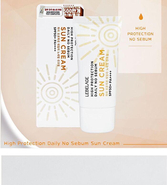 High Protection Sun Cream Sachet - 3 Types - Daily No Sebum